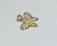 10 Karat Yellow Gold Diamond-Cut Butterfly Charm