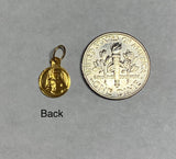 10 Karat Yellow Gold Saint Barbara "Santa Barbara" 8mm Baby Medal