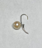 Vintage 1960's NOS Sterling Silver and Genuine Freshwater Pearls Lever Back Earrings (8mm and 9mm size available)