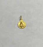 10 Karat Yellow Gold Saint Barbara "Santa Barbara" 8mm Baby Medal