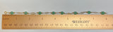 14 Karat Yellow Gold Filled Genuine 6mm Light Green Jade 8" Plaque Bracelet