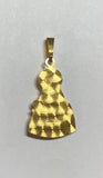 Vintage NOS 1960's Saint Barbara Andreas Daub West Germany Gold Filled Enameled Pendant