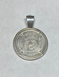 1884-O US Morgan Silver Dollar Coin in Sterling Silver Pendant