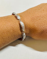 Sterling Silver Elegua Ilde Covered Santeria Bracelet