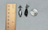 Vintage Sterling Silver Blackamoor Fleur-de-Lis Post Earrings