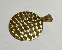 14 Karat Yellow Gold w/Rhodium Saint Barbara "Santa Barbara" 38.1mm (1.50") Round Medal