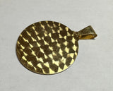 14 Karat Yellow Gold w/Rhodium Saint Barbara "Santa Barbara" 38.1mm (1.50") Round Medal