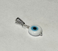 Sterling Silver Blue Evil Eye Luck Charm