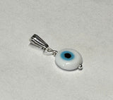 Sterling Silver Blue Evil Eye Luck Charm