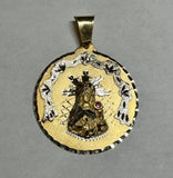 14 Karat Yellow Gold w/Rhodium Saint Barbara "Santa Barbara" 38.1mm (1.50") Round Medal