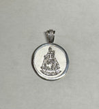 Sterling Silver Our Lady of Charity "Caridad del Cobre" 44mm Round Medal