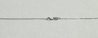 Sterling Silver 1/10 CTW Genuine Natural Diamond "Love" 18" Necklace