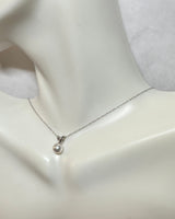 18 Karat White Gold 6mm Saltwater Akoya Pearl Pendant (Available with or w/o 14K chain)