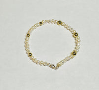 Genuine Baroque Freshwater Pearl Bracelet with Accent Stones/Beads (Available in 7" or 8")