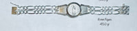 Sterling Silver Figaro Link Our Lady of Guadalupe ID 8" Bracelet (3 widths available)