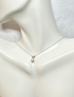 18 Karat White Gold 6mm Saltwater Akoya Pearl Pendant (Available with or w/o 14K chain)