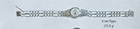 Sterling Silver Figaro Link Our Lady of Guadalupe ID 8" Bracelet (3 widths available)