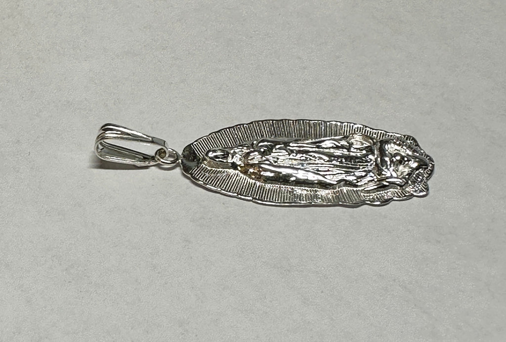 Sterling Silver Our Lady of Guadalupe 1.88