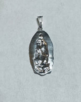 Sterling Silver Our Lady of Guadalupe 1.88" Pendant