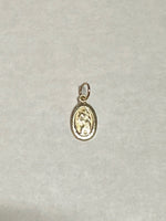 10k Solid Satin Polished St. Christopher Pendant