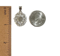 Sterling Silver Ecce Homo "Gran Poder" Oval Filigree Pendant