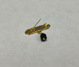 10 Karat Yellow Gold God Bless Me Baby Pin/Brooch with Genuine Azabache