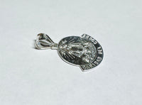 Sterling Silver Our Lady of Charity "Caridad del Cobre" Medal Pendant