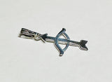 Sterling Silver Ochosi Bow and Arrow (Yoruba Ifa Palo Santeria) Pendant