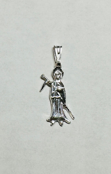 Sterling Silver Santa Muerte (Grim Reaper) Pendant