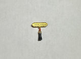 10 Karat Yellow Gold Dios Me Bendiga Baby Pin with Genuine Azabache Jet Mano Figa Hand