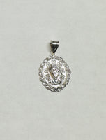 Sterling Silver Ecce Homo "Gran Poder" Oval Filigree Pendant