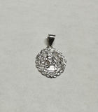 Sterling Silver Ecce Homo "Gran Poder" Oval Filigree Pendant