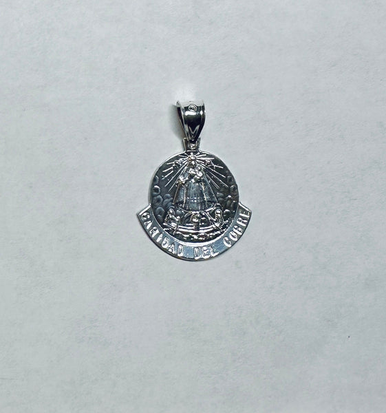 Sterling Silver Our Lady of Charity "Caridad del Cobre" Medal Pendant