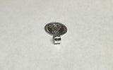 Sterling Silver 925 Our Lady of Charity "Caridad del Cobre" 19mm Round Medal