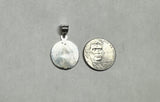 Sterling Silver 925 Our Lady of Charity "Caridad del Cobre" 19mm Round Medal