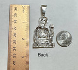 Sterling Silver Saint Barbara "Santa Barbara" 2 1/2-Inch Pendant