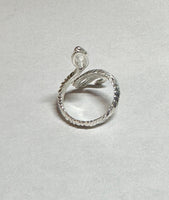 Sterling Silver Snake Statement Ring (available with birthstone)