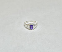 Sterling Silver Genuine Birthstone Baby/Kids Ring