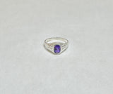 Sterling Silver Genuine Birthstone Baby/Kids Ring