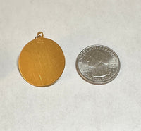 Vintage NOS 1960's 12 Karat Yellow Gold Filled PARA MAMA Medal Pendant by Elco