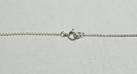 Sterling Silver Fancy "V" Bar Cubic Zirconia 18" Necklace