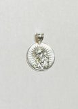 Sterling Silver Ecce Homo "Gran Poder de Jesus" 21mm Medal Pendant