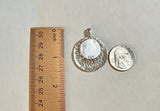 Sterling Silver and 14 Karat Yellow Gold Our Lady of Charity "Caridad del Cobre" Filigree Medal