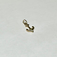 14 Karat Yellow Gold Mini Anchor Charm