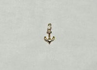 14 Karat Yellow Gold Mini Anchor Charm