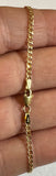 10 Karat Yellow Gold Genuine 8mm Nephrite Jade Bead Curb Link Bracelet