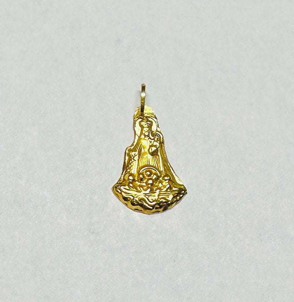 10 Karat Yellow Gold Semi-solid Our Lady of Charity "Caridad del Cobre" Pendant