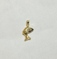 10 Karat Yellow Gold 3-D Nefertiti Egyptian Queen Pendant