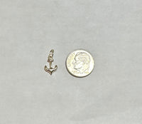 14 Karat Yellow Gold Mini Anchor Charm