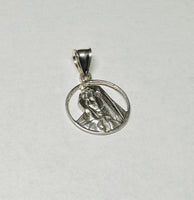 Sterling Silver Virgin Mary "Our Lady of Sorrows" Medal Pendant